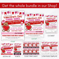 valentines day school dance theme flyer